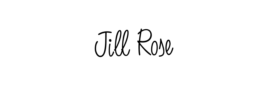 Jill Rose stylish signature style. Best Handwritten Sign (Angelique-Rose-font-FFP) for my name. Handwritten Signature Collection Ideas for my name Jill Rose. Jill Rose signature style 5 images and pictures png