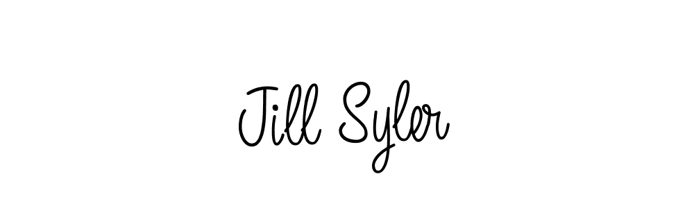 Jill Syler stylish signature style. Best Handwritten Sign (Angelique-Rose-font-FFP) for my name. Handwritten Signature Collection Ideas for my name Jill Syler. Jill Syler signature style 5 images and pictures png