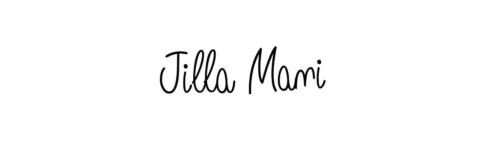 Design your own signature with our free online signature maker. With this signature software, you can create a handwritten (Angelique-Rose-font-FFP) signature for name Jilla Mani. Jilla Mani signature style 5 images and pictures png