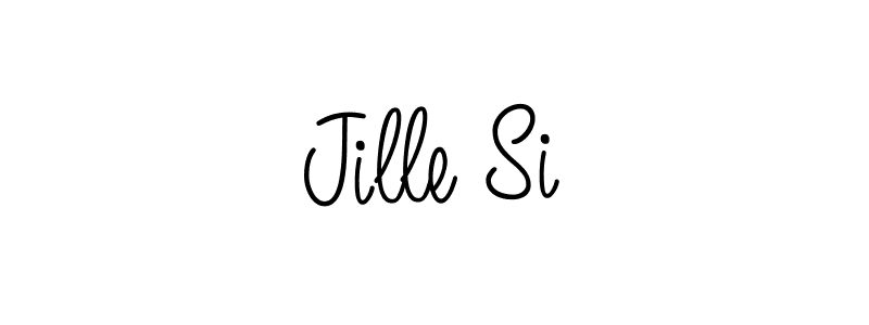 Use a signature maker to create a handwritten signature online. With this signature software, you can design (Angelique-Rose-font-FFP) your own signature for name Jille Si. Jille Si signature style 5 images and pictures png