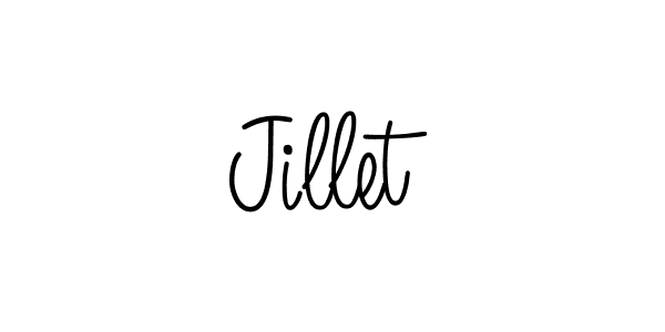 The best way (Angelique-Rose-font-FFP) to make a short signature is to pick only two or three words in your name. The name Jillet include a total of six letters. For converting this name. Jillet signature style 5 images and pictures png