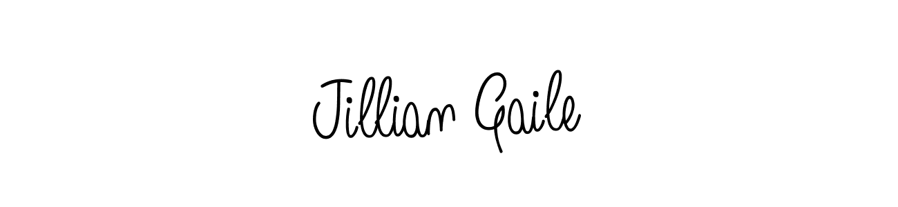 How to make Jillian Gaile name signature. Use Angelique-Rose-font-FFP style for creating short signs online. This is the latest handwritten sign. Jillian Gaile signature style 5 images and pictures png