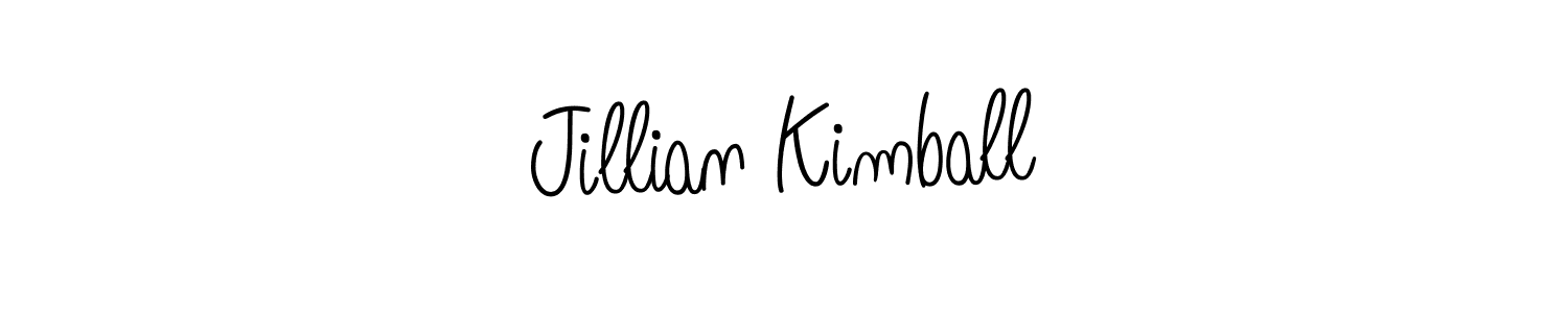 Use a signature maker to create a handwritten signature online. With this signature software, you can design (Angelique-Rose-font-FFP) your own signature for name Jillian Kimball. Jillian Kimball signature style 5 images and pictures png