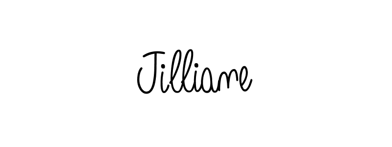 Use a signature maker to create a handwritten signature online. With this signature software, you can design (Angelique-Rose-font-FFP) your own signature for name Jilliane. Jilliane signature style 5 images and pictures png