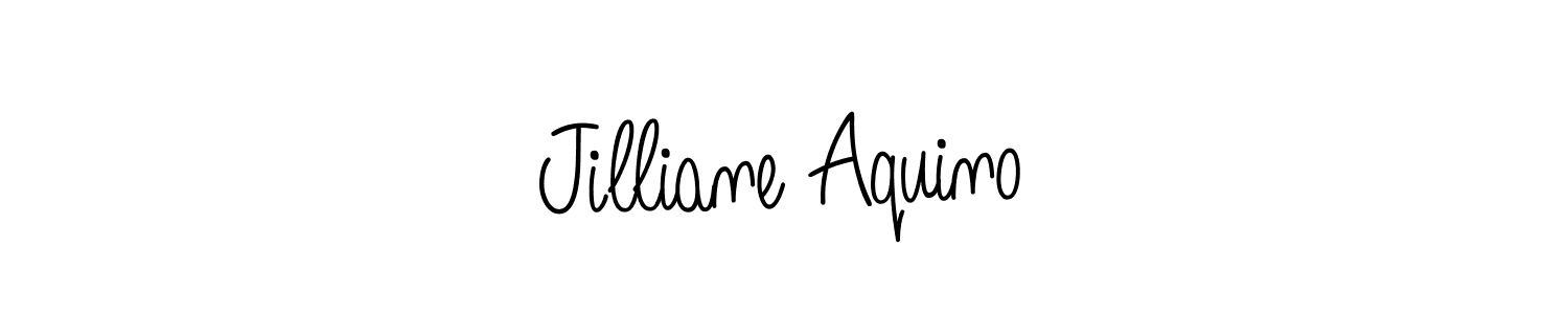 Check out images of Autograph of Jilliane Aquino name. Actor Jilliane Aquino Signature Style. Angelique-Rose-font-FFP is a professional sign style online. Jilliane Aquino signature style 5 images and pictures png