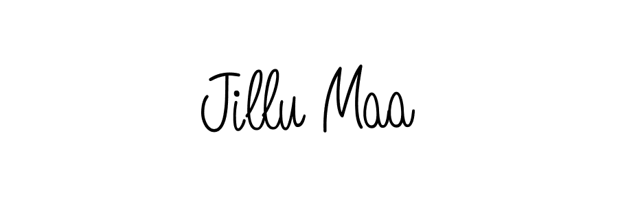 How to make Jillu Maa name signature. Use Angelique-Rose-font-FFP style for creating short signs online. This is the latest handwritten sign. Jillu Maa signature style 5 images and pictures png