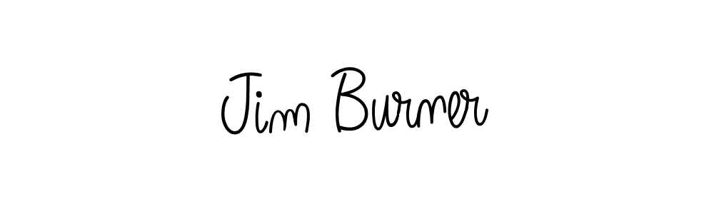 How to make Jim Burner name signature. Use Angelique-Rose-font-FFP style for creating short signs online. This is the latest handwritten sign. Jim Burner signature style 5 images and pictures png