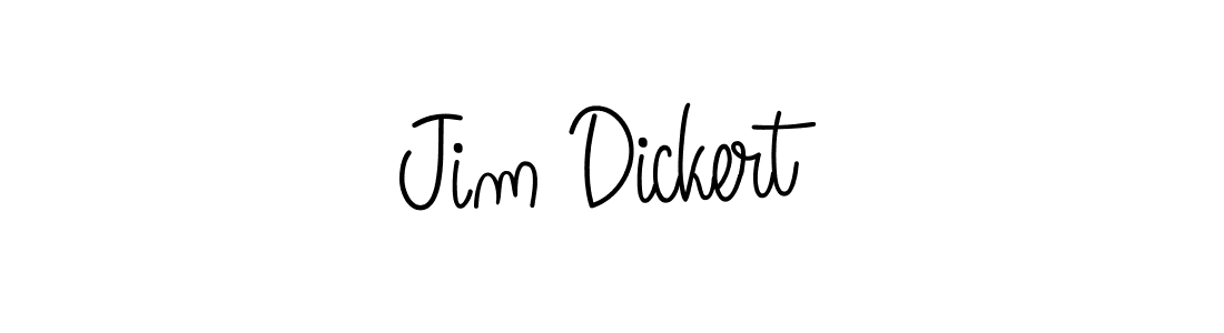 How to make Jim Dickert name signature. Use Angelique-Rose-font-FFP style for creating short signs online. This is the latest handwritten sign. Jim Dickert signature style 5 images and pictures png