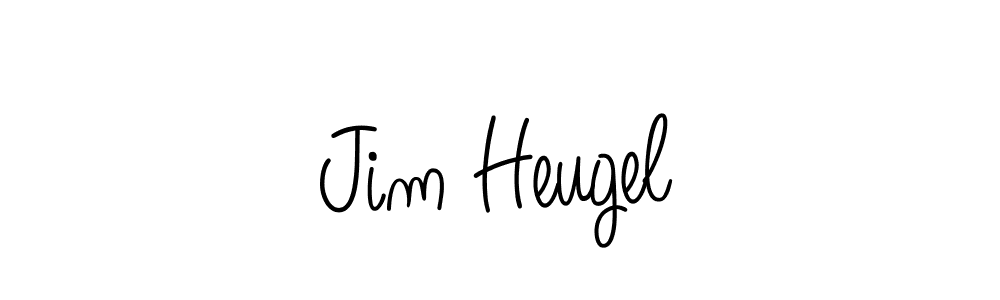 How to make Jim Heugel name signature. Use Angelique-Rose-font-FFP style for creating short signs online. This is the latest handwritten sign. Jim Heugel signature style 5 images and pictures png