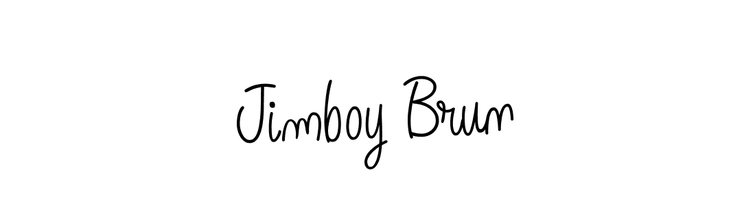 How to make Jimboy Brun signature? Angelique-Rose-font-FFP is a professional autograph style. Create handwritten signature for Jimboy Brun name. Jimboy Brun signature style 5 images and pictures png