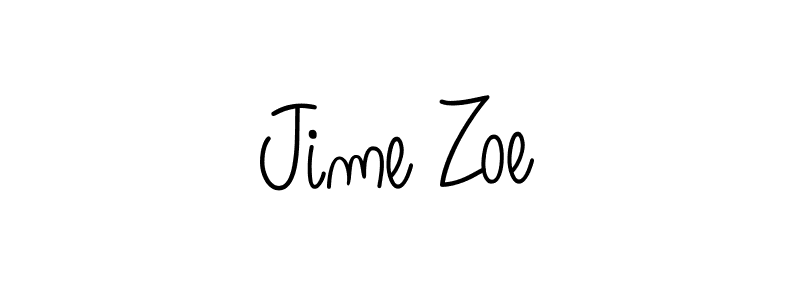 It looks lik you need a new signature style for name Jime Zoe. Design unique handwritten (Angelique-Rose-font-FFP) signature with our free signature maker in just a few clicks. Jime Zoe signature style 5 images and pictures png