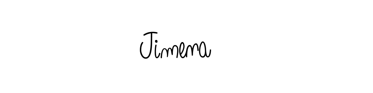 It looks lik you need a new signature style for name Jimena❤️. Design unique handwritten (Angelique-Rose-font-FFP) signature with our free signature maker in just a few clicks. Jimena❤️ signature style 5 images and pictures png