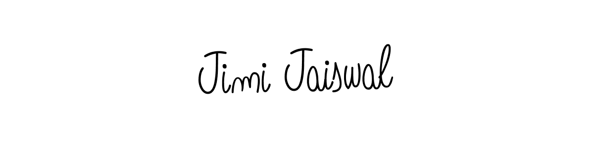 How to make Jimi Jaiswal name signature. Use Angelique-Rose-font-FFP style for creating short signs online. This is the latest handwritten sign. Jimi Jaiswal signature style 5 images and pictures png