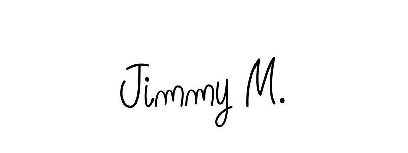 Also we have Jimmy M. name is the best signature style. Create professional handwritten signature collection using Angelique-Rose-font-FFP autograph style. Jimmy M. signature style 5 images and pictures png