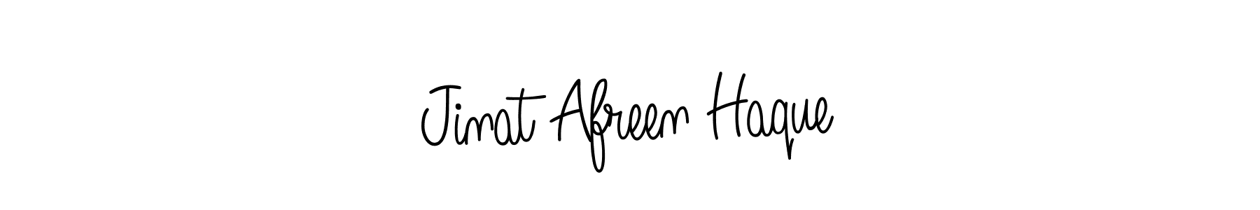 Make a beautiful signature design for name Jinat Afreen Haque. Use this online signature maker to create a handwritten signature for free. Jinat Afreen Haque signature style 5 images and pictures png