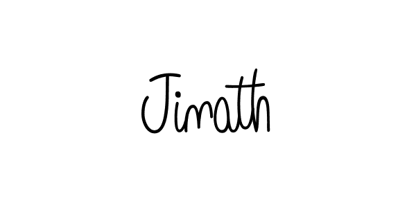 Design your own signature with our free online signature maker. With this signature software, you can create a handwritten (Angelique-Rose-font-FFP) signature for name Jinath. Jinath signature style 5 images and pictures png