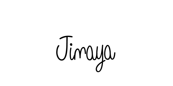 Make a beautiful signature design for name Jinaya. With this signature (Angelique-Rose-font-FFP) style, you can create a handwritten signature for free. Jinaya signature style 5 images and pictures png