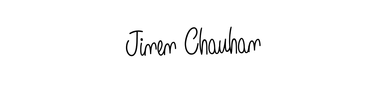 Here are the top 10 professional signature styles for the name Jinen Chauhan. These are the best autograph styles you can use for your name. Jinen Chauhan signature style 5 images and pictures png