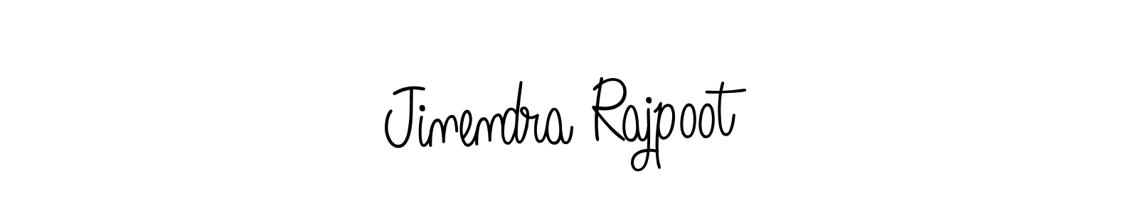 Also we have Jinendra Rajpoot name is the best signature style. Create professional handwritten signature collection using Angelique-Rose-font-FFP autograph style. Jinendra Rajpoot signature style 5 images and pictures png