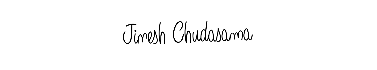 How to make Jinesh Chudasama name signature. Use Angelique-Rose-font-FFP style for creating short signs online. This is the latest handwritten sign. Jinesh Chudasama signature style 5 images and pictures png