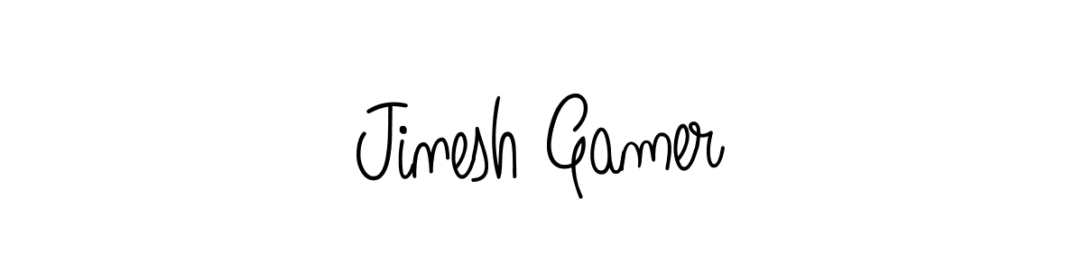 Also we have Jinesh Gamer name is the best signature style. Create professional handwritten signature collection using Angelique-Rose-font-FFP autograph style. Jinesh Gamer signature style 5 images and pictures png