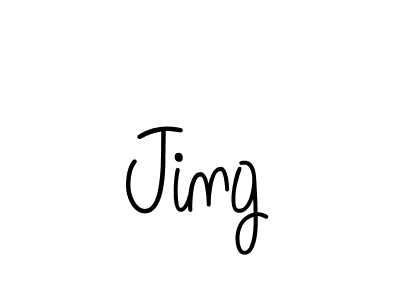 Make a beautiful signature design for name Jing. With this signature (Angelique-Rose-font-FFP) style, you can create a handwritten signature for free. Jing signature style 5 images and pictures png