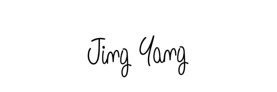 Make a beautiful signature design for name Jing Yang. With this signature (Angelique-Rose-font-FFP) style, you can create a handwritten signature for free. Jing Yang signature style 5 images and pictures png