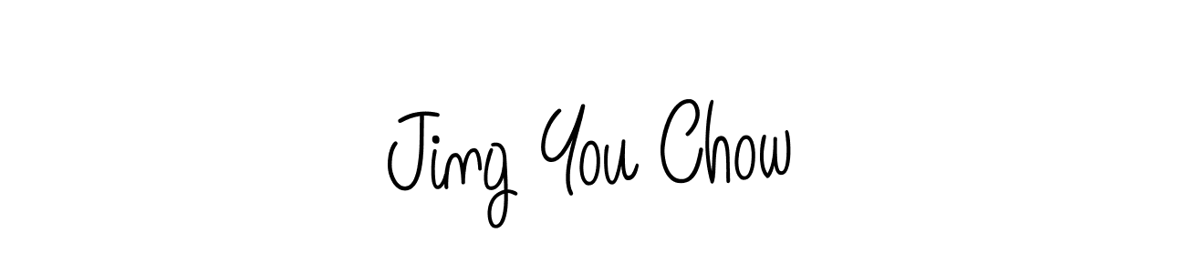 Create a beautiful signature design for name Jing You Chow. With this signature (Angelique-Rose-font-FFP) fonts, you can make a handwritten signature for free. Jing You Chow signature style 5 images and pictures png