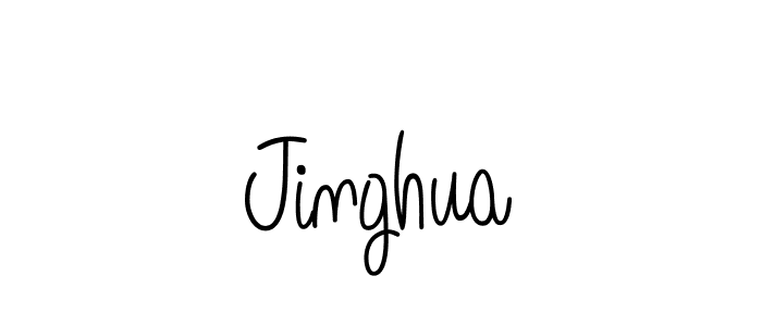 How to make Jinghua signature? Angelique-Rose-font-FFP is a professional autograph style. Create handwritten signature for Jinghua name. Jinghua signature style 5 images and pictures png