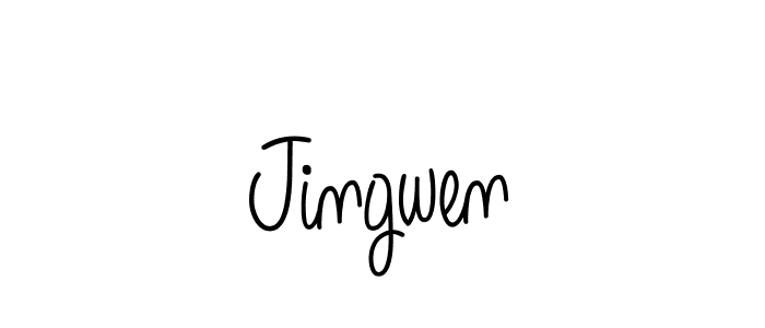 Best and Professional Signature Style for Jingwen. Angelique-Rose-font-FFP Best Signature Style Collection. Jingwen signature style 5 images and pictures png