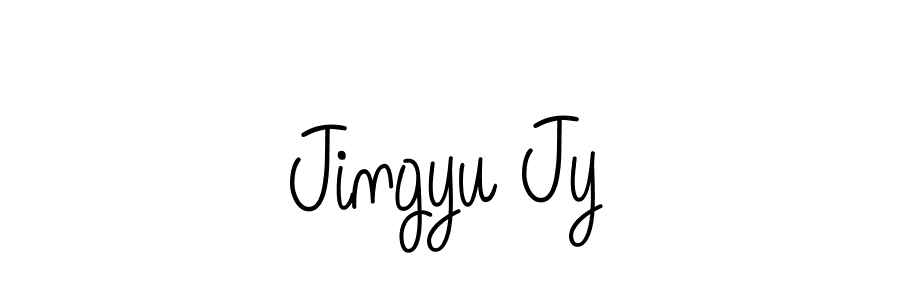 if you are searching for the best signature style for your name Jingyu Jy. so please give up your signature search. here we have designed multiple signature styles  using Angelique-Rose-font-FFP. Jingyu Jy signature style 5 images and pictures png