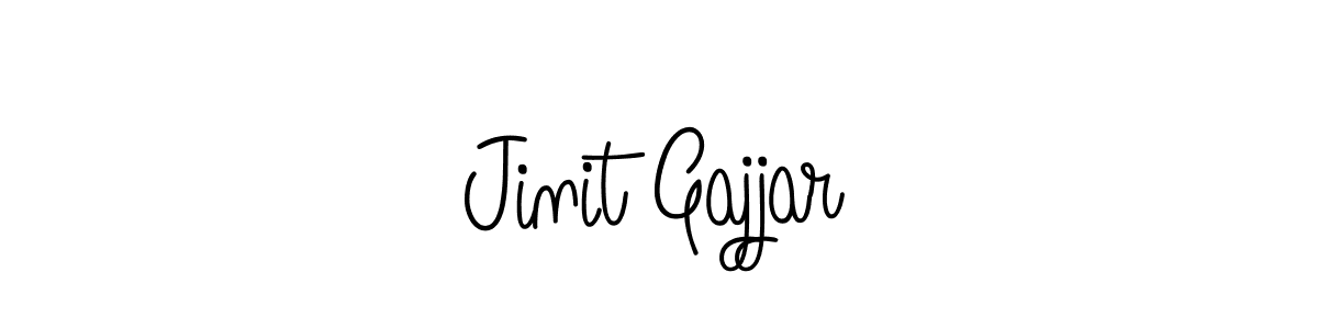 How to Draw Jinit Gajjar signature style? Angelique-Rose-font-FFP is a latest design signature styles for name Jinit Gajjar. Jinit Gajjar signature style 5 images and pictures png