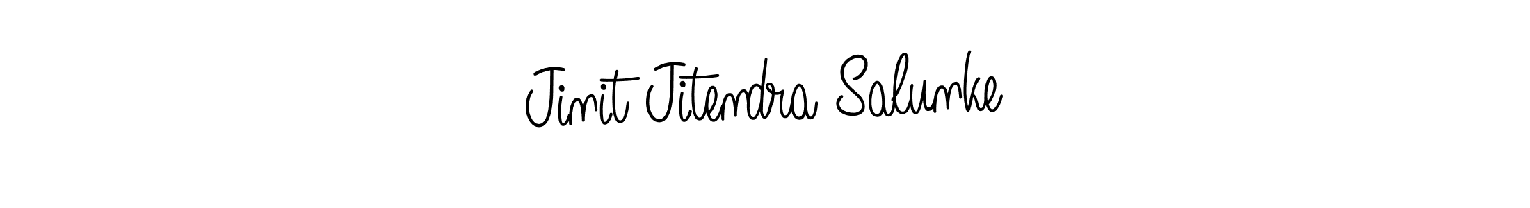 Once you've used our free online signature maker to create your best signature Angelique-Rose-font-FFP style, it's time to enjoy all of the benefits that Jinit Jitendra Salunke name signing documents. Jinit Jitendra Salunke signature style 5 images and pictures png