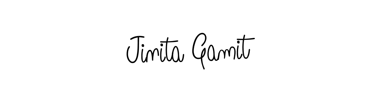 Make a beautiful signature design for name Jinita Gamit. Use this online signature maker to create a handwritten signature for free. Jinita Gamit signature style 5 images and pictures png