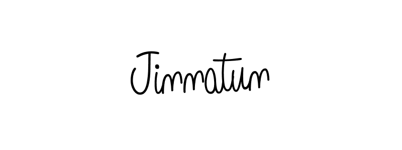 How to make Jinnatun name signature. Use Angelique-Rose-font-FFP style for creating short signs online. This is the latest handwritten sign. Jinnatun signature style 5 images and pictures png