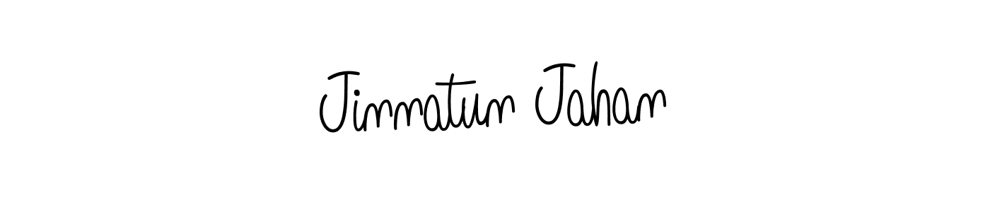 Design your own signature with our free online signature maker. With this signature software, you can create a handwritten (Angelique-Rose-font-FFP) signature for name Jinnatun Jahan. Jinnatun Jahan signature style 5 images and pictures png