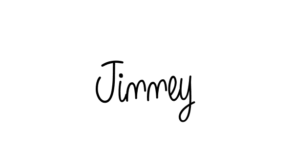 How to make Jinney name signature. Use Angelique-Rose-font-FFP style for creating short signs online. This is the latest handwritten sign. Jinney signature style 5 images and pictures png