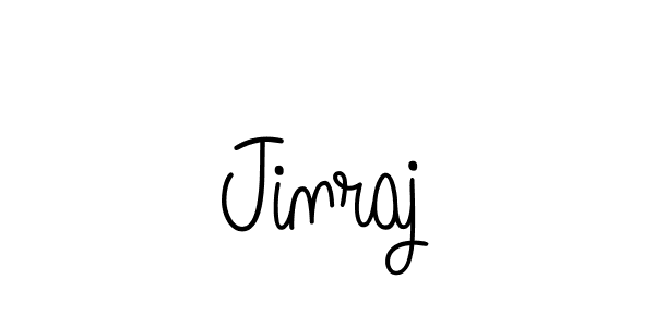 Design your own signature with our free online signature maker. With this signature software, you can create a handwritten (Angelique-Rose-font-FFP) signature for name Jinraj. Jinraj signature style 5 images and pictures png