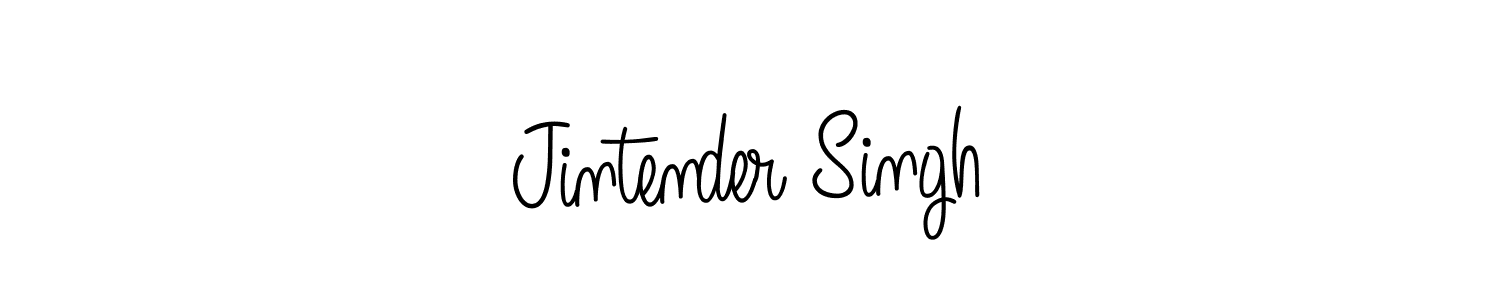 Create a beautiful signature design for name Jintender Singh. With this signature (Angelique-Rose-font-FFP) fonts, you can make a handwritten signature for free. Jintender Singh signature style 5 images and pictures png