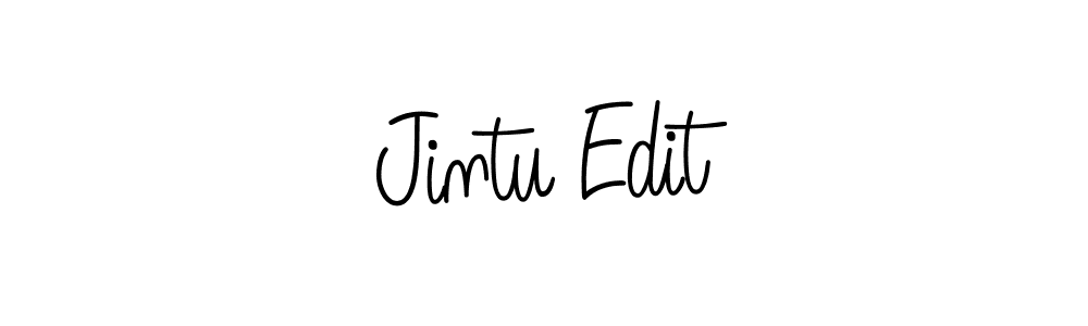 Design your own signature with our free online signature maker. With this signature software, you can create a handwritten (Angelique-Rose-font-FFP) signature for name Jintu Edit. Jintu Edit signature style 5 images and pictures png