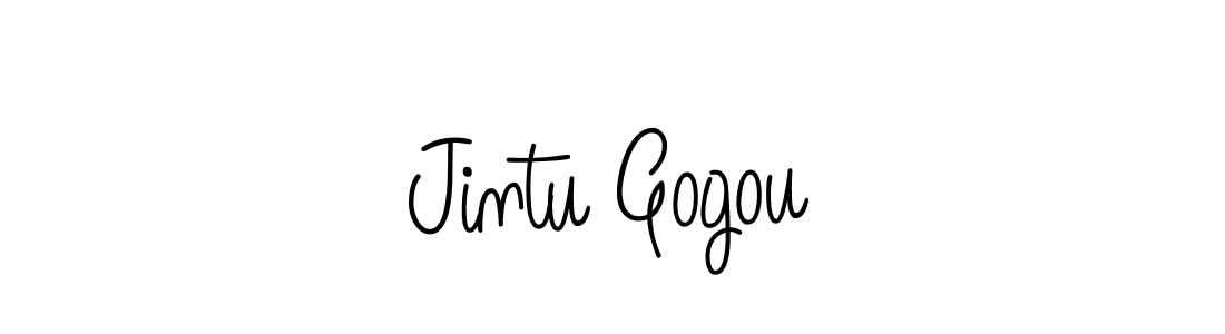 Create a beautiful signature design for name Jintu Gogou. With this signature (Angelique-Rose-font-FFP) fonts, you can make a handwritten signature for free. Jintu Gogou signature style 5 images and pictures png