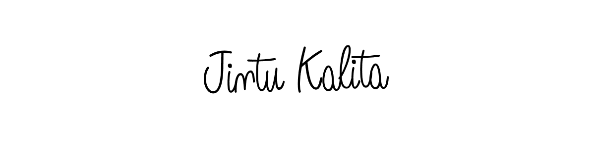 Also we have Jintu Kalita name is the best signature style. Create professional handwritten signature collection using Angelique-Rose-font-FFP autograph style. Jintu Kalita signature style 5 images and pictures png
