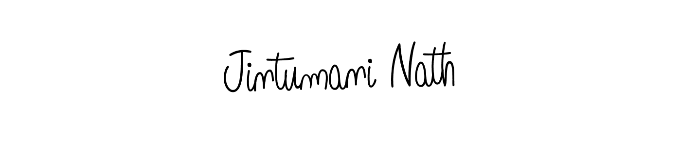 You should practise on your own different ways (Angelique-Rose-font-FFP) to write your name (Jintumani Nath) in signature. don't let someone else do it for you. Jintumani Nath signature style 5 images and pictures png