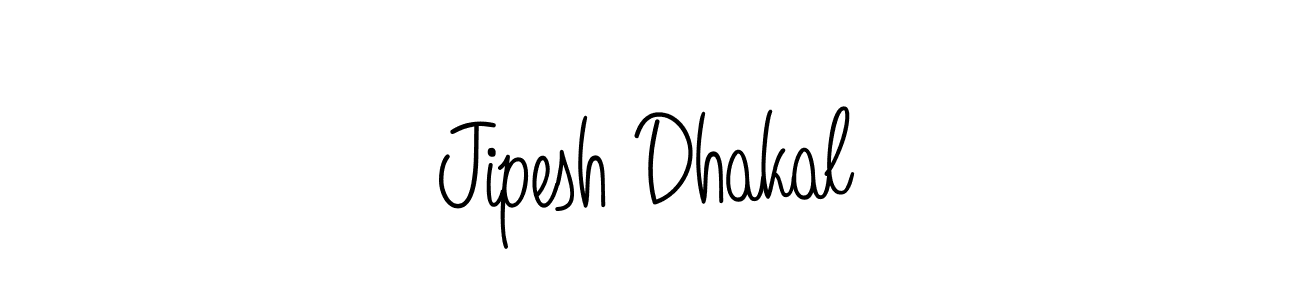 The best way (Angelique-Rose-font-FFP) to make a short signature is to pick only two or three words in your name. The name Jipesh Dhakal include a total of six letters. For converting this name. Jipesh Dhakal signature style 5 images and pictures png