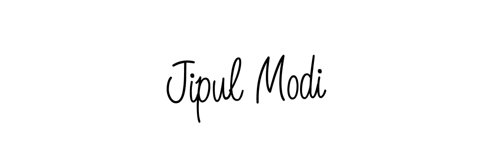 How to make Jipul Modi name signature. Use Angelique-Rose-font-FFP style for creating short signs online. This is the latest handwritten sign. Jipul Modi signature style 5 images and pictures png