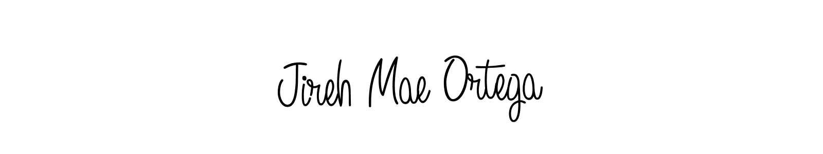 Use a signature maker to create a handwritten signature online. With this signature software, you can design (Angelique-Rose-font-FFP) your own signature for name Jireh Mae Ortega. Jireh Mae Ortega signature style 5 images and pictures png