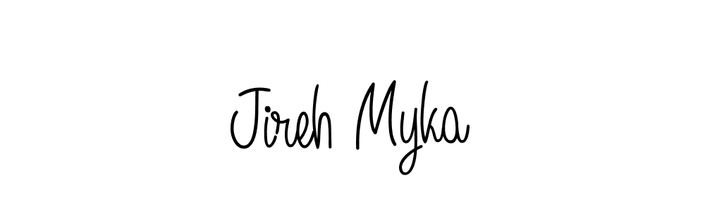 Also we have Jireh Myka name is the best signature style. Create professional handwritten signature collection using Angelique-Rose-font-FFP autograph style. Jireh Myka signature style 5 images and pictures png