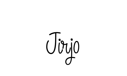 Design your own signature with our free online signature maker. With this signature software, you can create a handwritten (Angelique-Rose-font-FFP) signature for name Jirjo. Jirjo signature style 5 images and pictures png