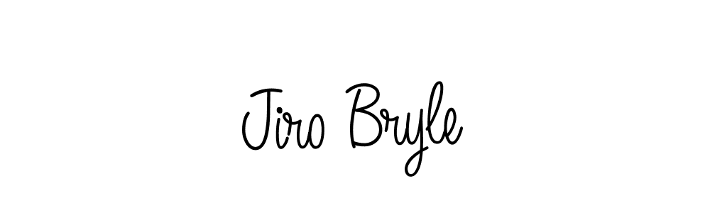 Jiro Bryle stylish signature style. Best Handwritten Sign (Angelique-Rose-font-FFP) for my name. Handwritten Signature Collection Ideas for my name Jiro Bryle. Jiro Bryle signature style 5 images and pictures png