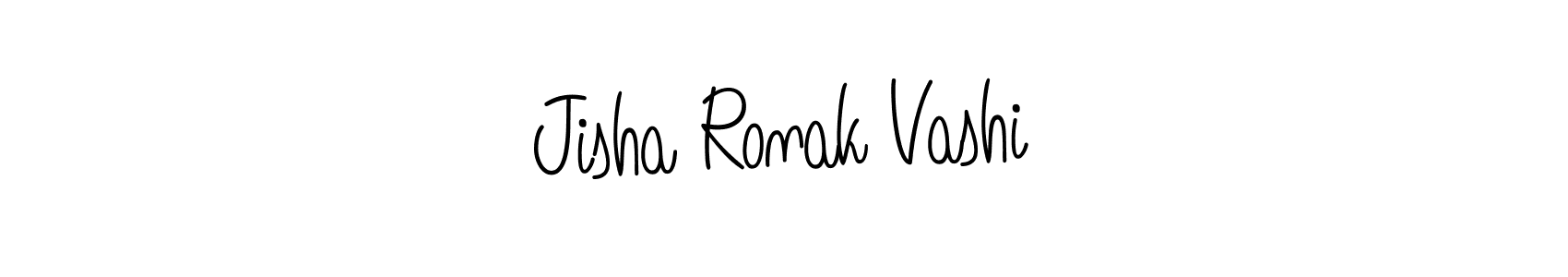 You can use this online signature creator to create a handwritten signature for the name Jisha Ronak Vashi. This is the best online autograph maker. Jisha Ronak Vashi signature style 5 images and pictures png